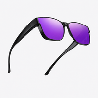 Gloss Black Frame - Purple Mirror Lens